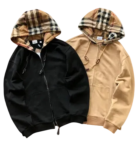 SnowBox x Chequered Zip-Hoodie