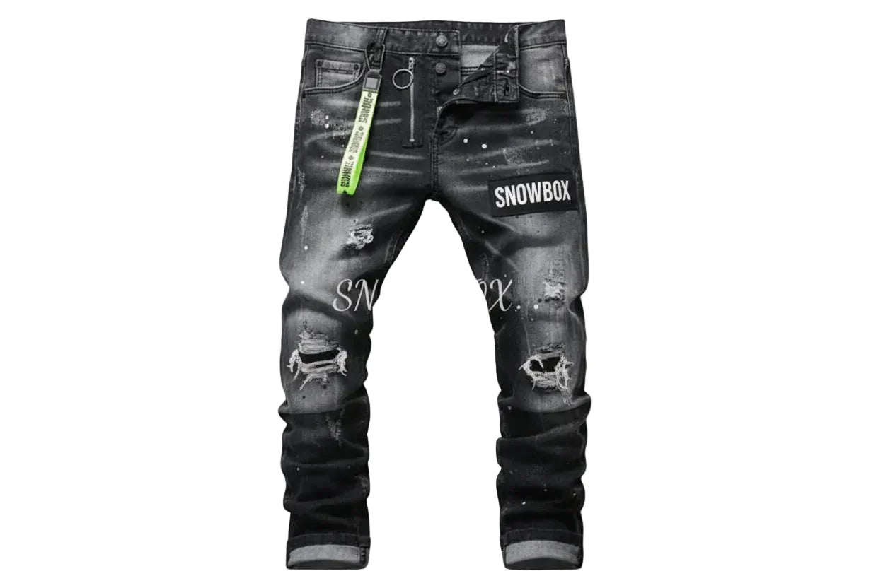Snowbox X painted jeans