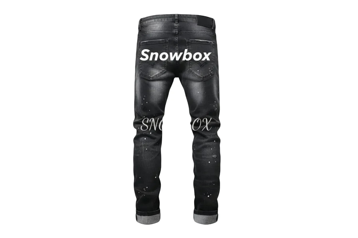 Snowbox X painted jeans