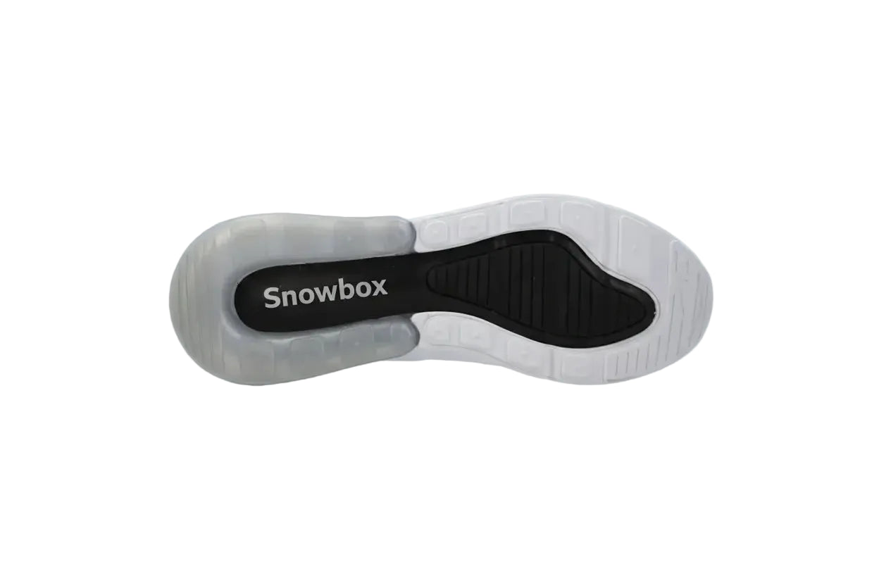 Snowbox x Check Mark Logo White Sneakers