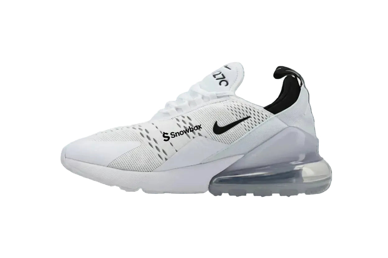 Snowbox x Check Mark Logo White Sneakers