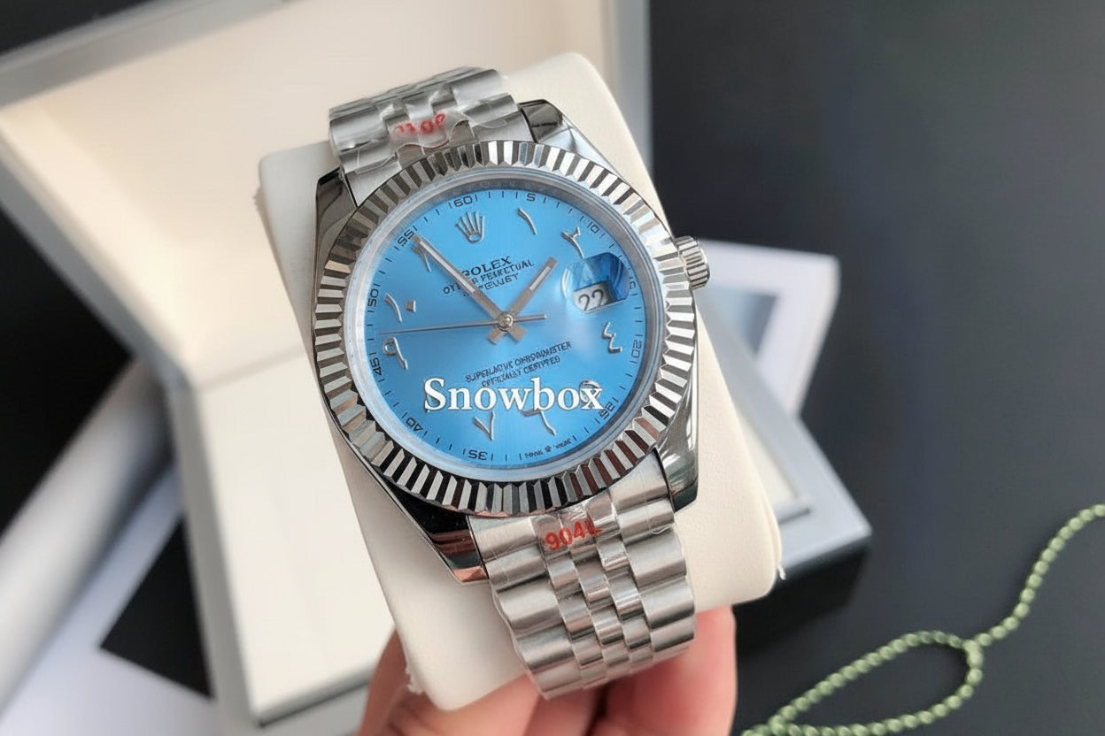 Snowbox x Crown Watch Light Blue dial 40mm