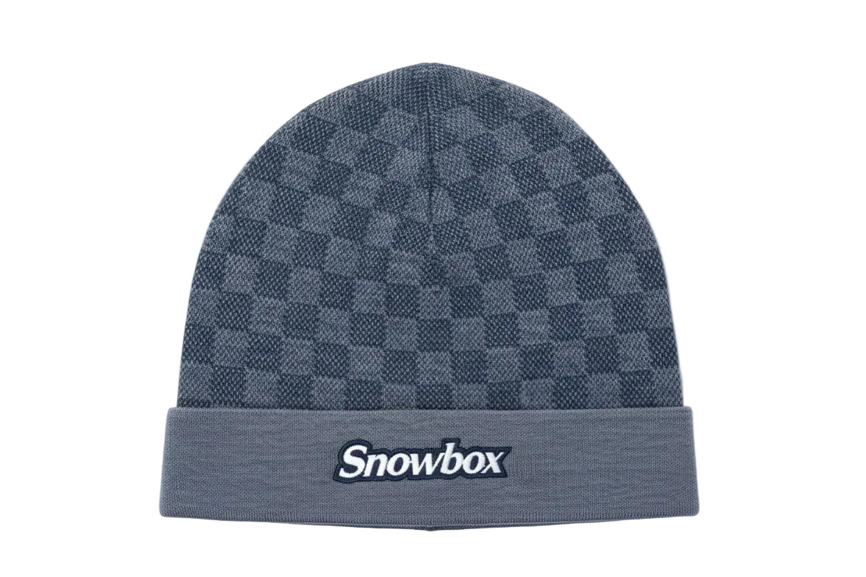 SnowBox x Monogram Beanie Navy Blue